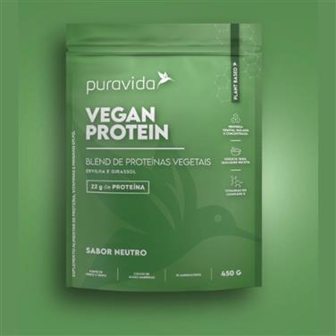Vegan Protein Blend de Proteínas Vegetais Sabor Neutro 450g