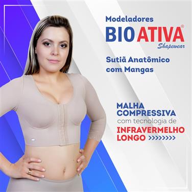 Sutia anatomico com mangas BIOATIVA